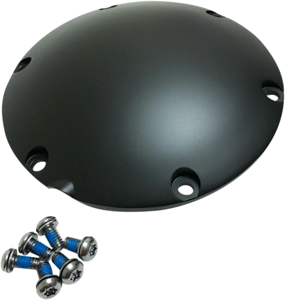 Derby Cover - Satin Black DragSpecialties 301500 - Side View