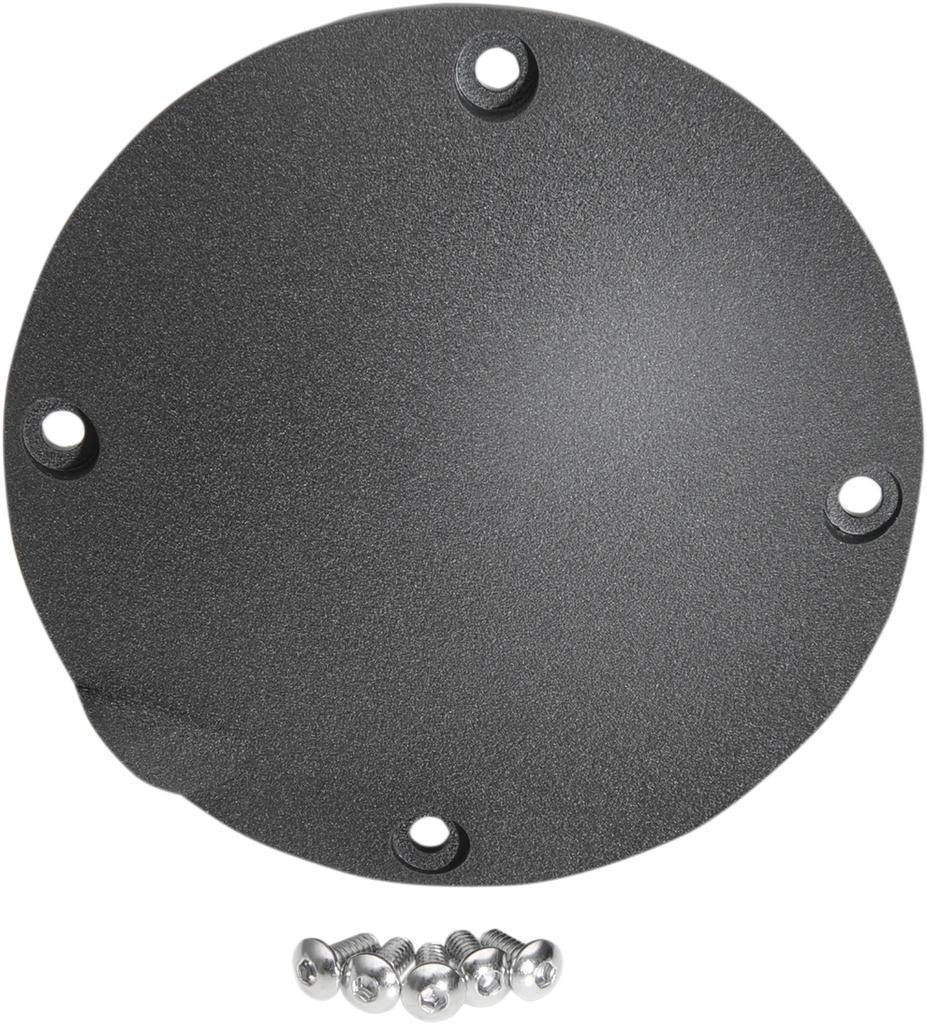 Derby Cover - Satin Black DragSpecialties 33-0054SB - Detail View