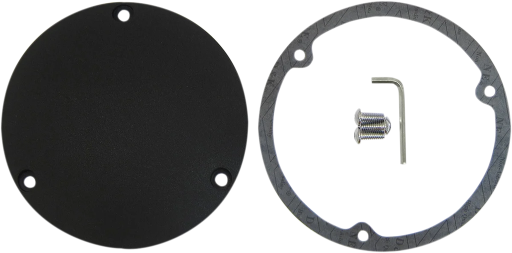 Derby Cover - Wrinkle Black DragSpecialties 33-0017KWB - Main Product View