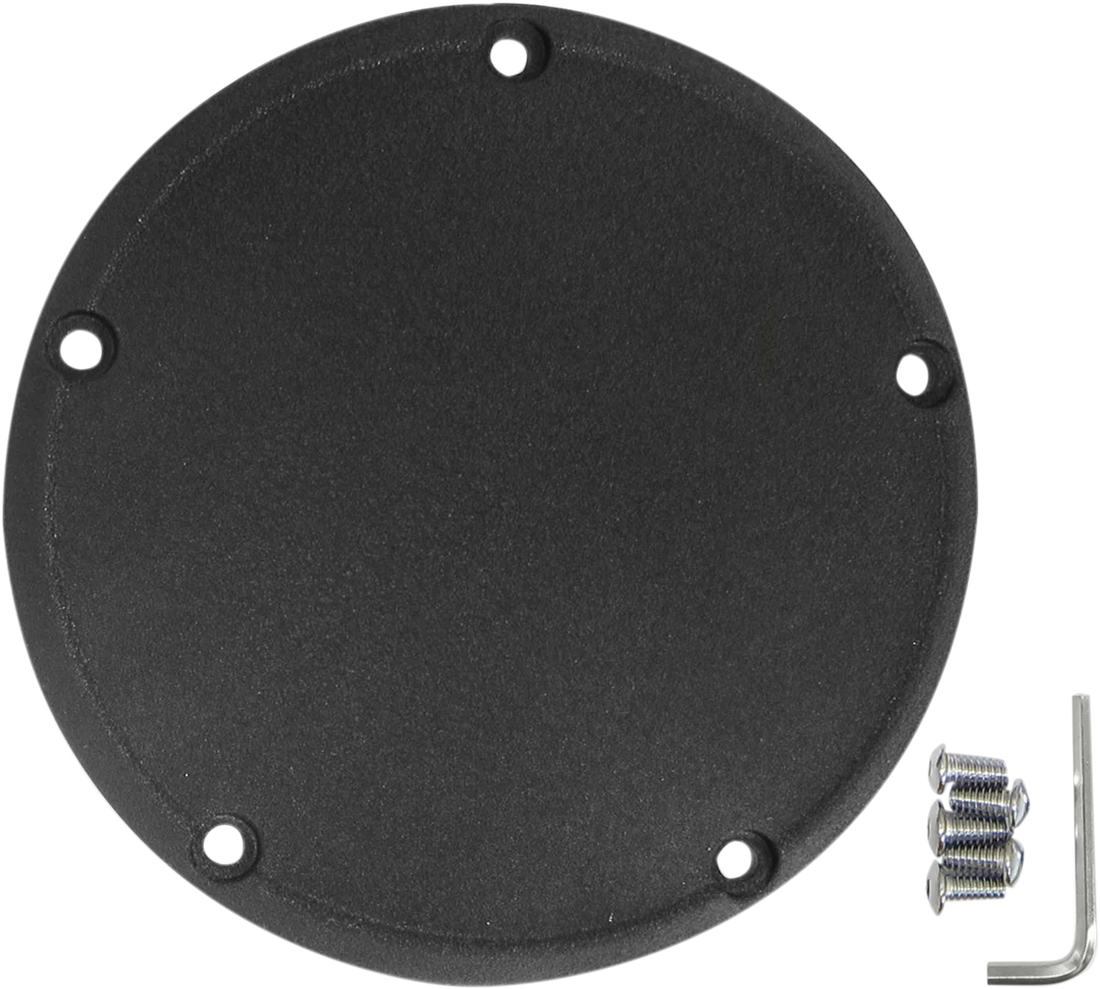 Derby Cover - Wrinkle Black DragSpecialties 33-0054WB - Side View