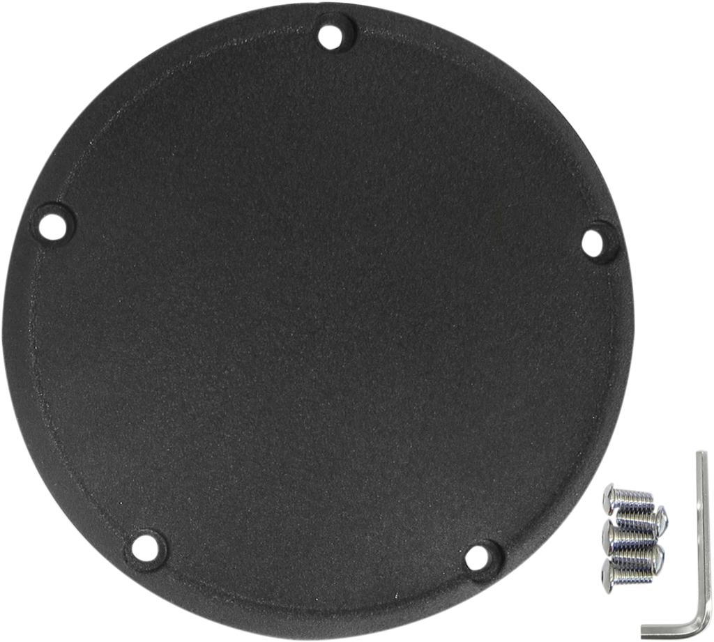Derby Cover - Wrinkle Black DragSpecialties 33-0054WB - Side View