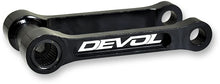 Load image into Gallery viewer, Devol Lowering Link - Lowers 1.00" - Black 0115-5301 - Side View