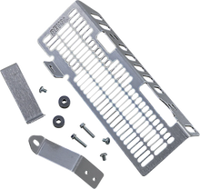 Load image into Gallery viewer, Devol Radiator Guard - Brushed Aluminum - Honda 0101-1101 - Main Product View