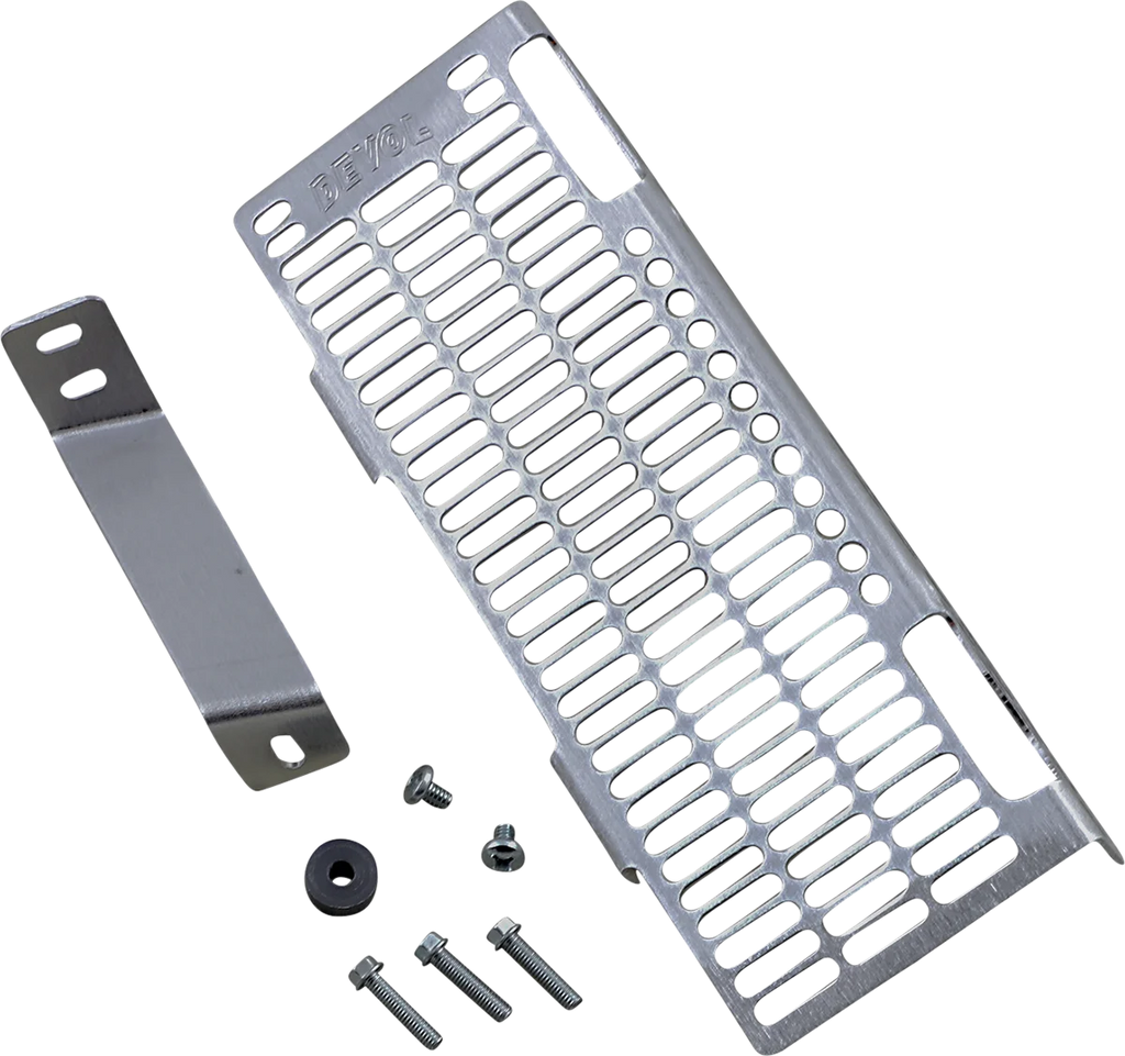 Devol Radiator Guard - Brushed Aluminum - Suzuki 0101-4501 - Main Product View