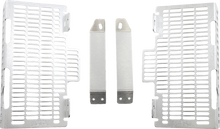 Load image into Gallery viewer, Devol Radiator Guards - Brushed Aluminum - Honda 0101-1102 - Main Product View