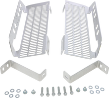 Load image into Gallery viewer, Devol Radiator Guards - Brushed Aluminum - Honda 0101-1105 - Main Product View