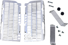 Load image into Gallery viewer, Devol Radiator Guards - Brushed Aluminum - Honda 0101-1201 - Main Product View