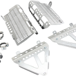 Load image into Gallery viewer, Devol Radiator Guards - Brushed Aluminum - Honda 0101-1210 - Main Product View