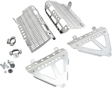 Load image into Gallery viewer, Devol Radiator Guards - Brushed Aluminum - Honda 0101-1210 - Main Product View