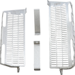 Load image into Gallery viewer, Devol Radiator Guards - Brushed Aluminum - Kawasaki 0101-2406 - Main Product View