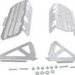 Load image into Gallery viewer, Devol Radiator Guards - Brushed Aluminum - Kawasaki 0101-2511 - Main Product View