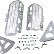 Load image into Gallery viewer, Devol Radiator Guards - Brushed Aluminum - Kawasaki 0101-2512 - Main Product View