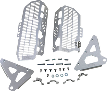 Load image into Gallery viewer, Devol Radiator Guards - Brushed Aluminum - Kawasaki 0101-2512 - Main Product View
