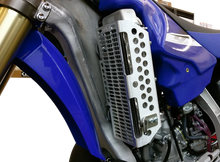 Load image into Gallery viewer, Devol Radiator Guards - Brushed Aluminum - Yamaha 0101-5404 - Back View