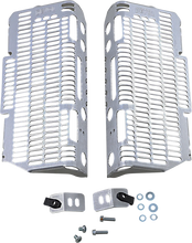 Load image into Gallery viewer, Devol Radiator Guards - Brushed Aluminum - Yamaha 0101-5505 - Main Product View