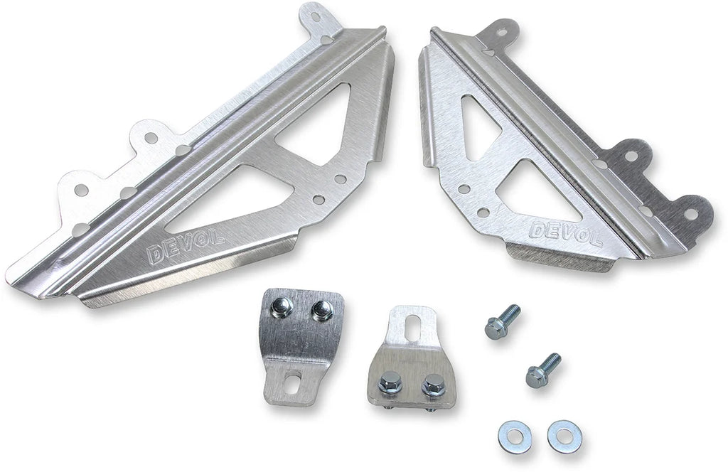 Devol Radiator Race Brace Set - Kawasaki 0122-2503 - Main Product View