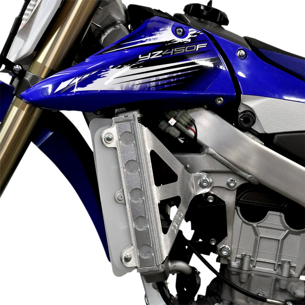 Devol Radiator Race Brace Set - Yamaha 0122-5501 - Side View