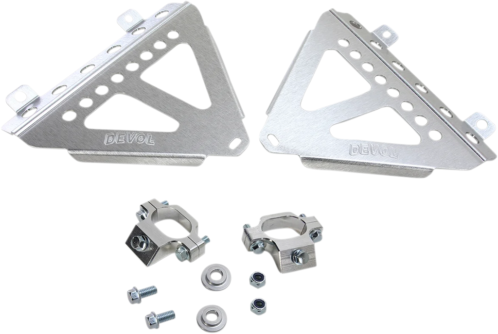 Devol Radiator Race Brace Set - Yamaha 0122-5501 - Detail View