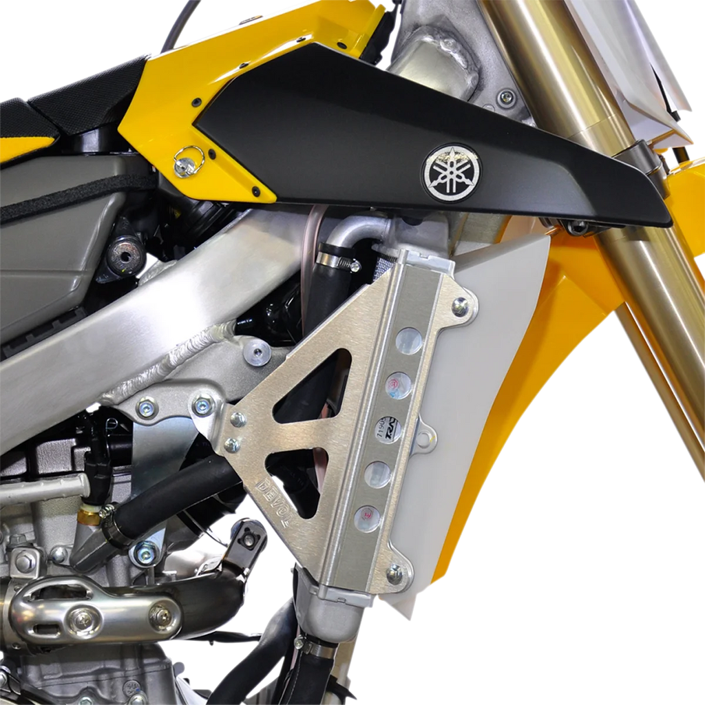 Devol Radiator Race Brace Set - Yamaha 0122-5502 - Side View