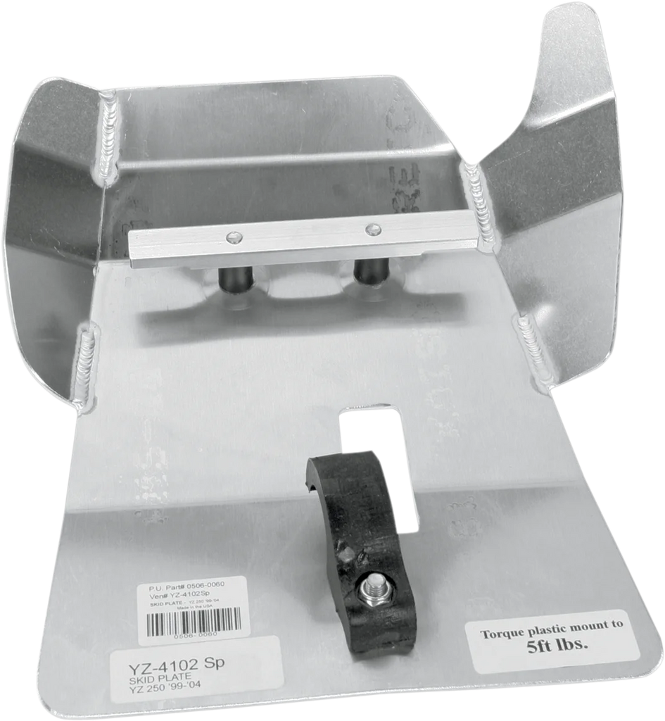 Devol Skid Plate - YZ 250 0102-5404 - Side View