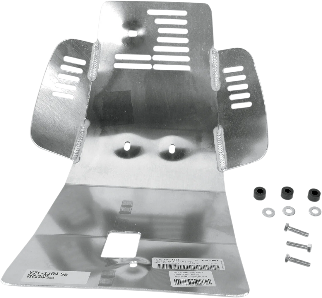 Devol Skid Plate - Yamaha 0102-5506 - Side View