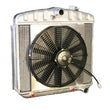 Load image into Gallery viewer, Dewitts Radiator Radiator w/Fans 55-57 Chevy Auto Trans Raw 32-4139013A