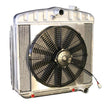 Load image into Gallery viewer, Dewitts Radiator Radiator w/Fans 55-57 Chevy LS Auto Trans Raw 32-6139013A