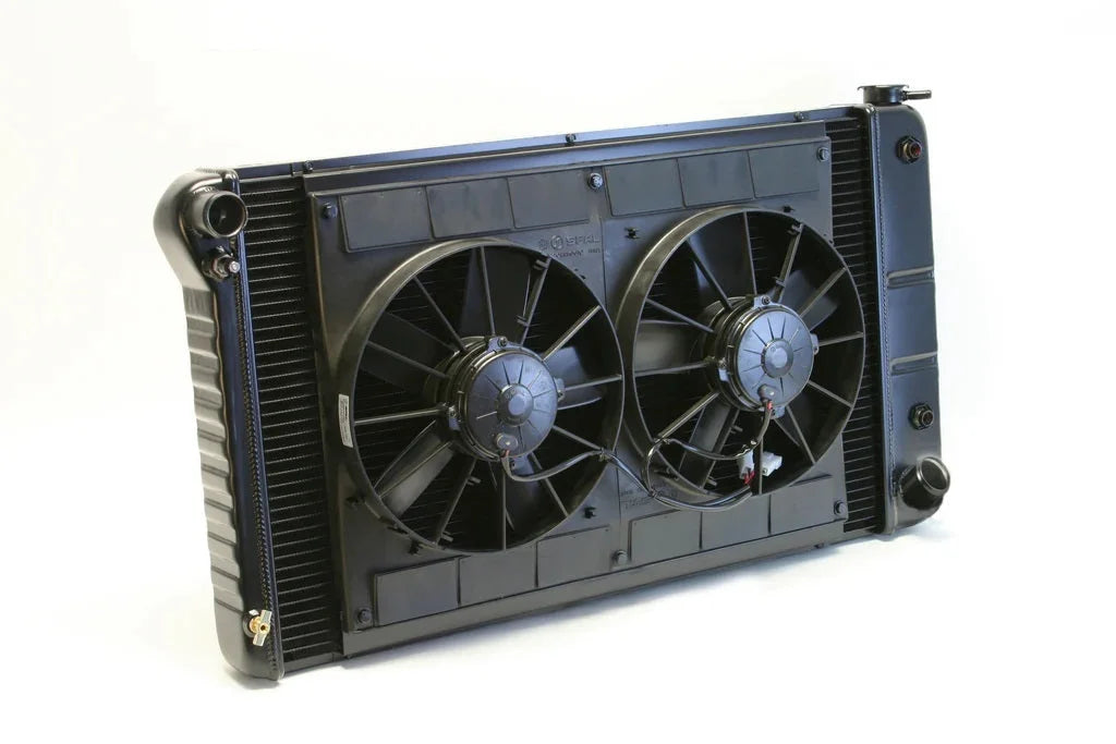 Dewitts Radiator Radiator w/Fans C-10 Trk 67-72 Auto Trans Black 32-4239018A