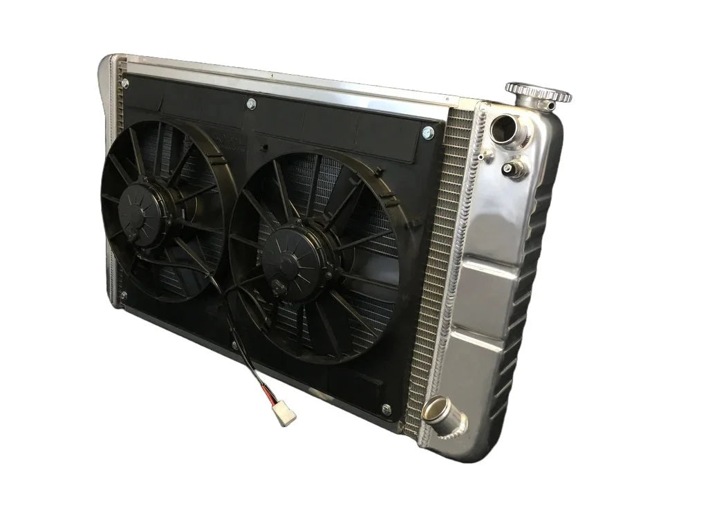Dewitts Radiator Radiator w/Fans C-10 Trk LS 67-72 Man Trans Raw 32-6139018M