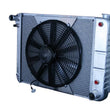 Load image into Gallery viewer, Dewitts Radiator Radiator w/Fans Camaro 67-69 SBC Auto Trans Raw 32-4139004A