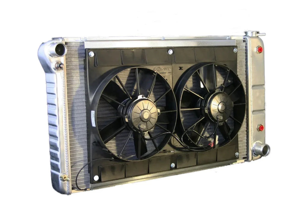 Dewitts Radiator Radiator w/Fans Chevelle 68-72 Auto Trans Raw 32-4139003A