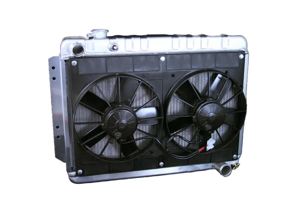 Dewitts Radiator Radiator w/Fans Impala 59-64 Manual Trans Raw 32-4139015M