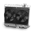 Load image into Gallery viewer, Dewitts Radiator Radiator w/Fans Nova 62-67 LS Auto Trans Raw 32-6139010A
