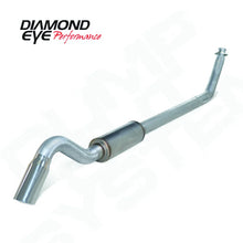 Load image into Gallery viewer, Diamond Eye 4in AL TURBO BACK SGL DUMP OUT 94-02 DODGE NO MFLR INCLUDING TIP - Side View