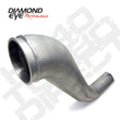 Load image into Gallery viewer, Diamond Eye Downpipe 4in TB Single HX40 TURBO-DIRECT FLANGE AL DODGE 5.9L 2500/3500 94-02 - Side View