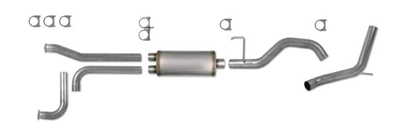 Diamond Eye KIT 3-1/2in CB SGL GAS AL NISSAN TITAN 5.6L 07-10 - Side View