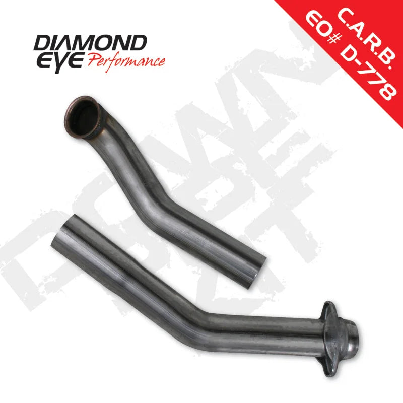 Diamond Eye KIT 3in DWNP SS FORD 7.3L 94-97 - Side View