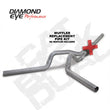 Load image into Gallery viewer, Diamond Eye KIT 4in CB MFLR RPLCMENT PIPE DUAL AL: 2004.5-2007.5 DODGE CUMMINS 600 - Side View