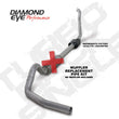 Load image into Gallery viewer, Diamond Eye KIT 4in MFLR RPLCMENT PIPE TB SGL ALUM 94-97 5 7 3L F250/F350 PWRSTROKE NFS W CARB STDS - Back View