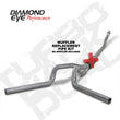 Load image into Gallery viewer, Diamond Eye KIT 4in TB MFLR RPLCMENT PIPE DUAL AL: 94-02 DODGE CUMMINS 5.9L - Detail View