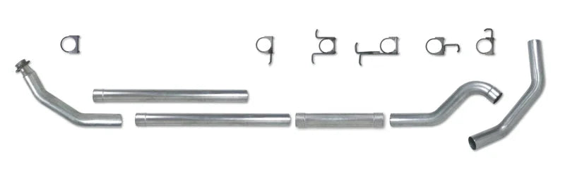 Diamond Eye KIT 4in TB MFLR RPLCMENT PIPE SGL AL: 98.5 - 02 DODGE CUMMINS 5.9L - Back View