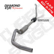 Load image into Gallery viewer, Diamond Eye KIT 4in TB SGL AL: 94-97 FORD 7.3L F250/F350 PWRSTROKE NFS W/ CARB EQUIV STDS - Back View