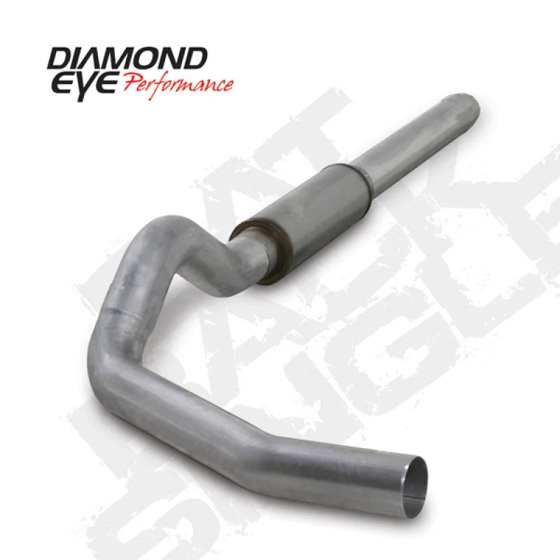 Diamond Eye KIT 5in Catback Single AL: 2004.5-2007.5 DODGE CUMMINS 600 - Side View