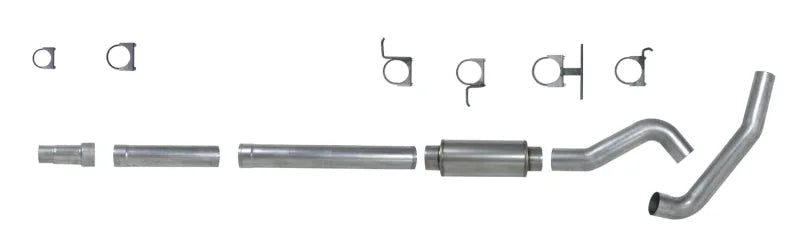 Diamond Eye KIT 5in Catback Single AL: 94-97 FORD 7.3L F250/F350 PWRSTROKE - Side View