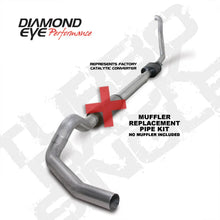 Load image into Gallery viewer, Diamond Eye KIT 5in TB MFLR RPLCMENT PIPE SGL ALUM 94-97 5 7 3L F250/F350 PWRSTROKE NFS W CARB STDS - Main Product View