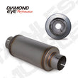 Load image into Gallery viewer, Diamond Eye MFLR 4inID SGL IN/SGL OUT 7inDIA X 14in BODY 20in LENGTH PERF SLOTTED ENDS 409 SS - Detail View