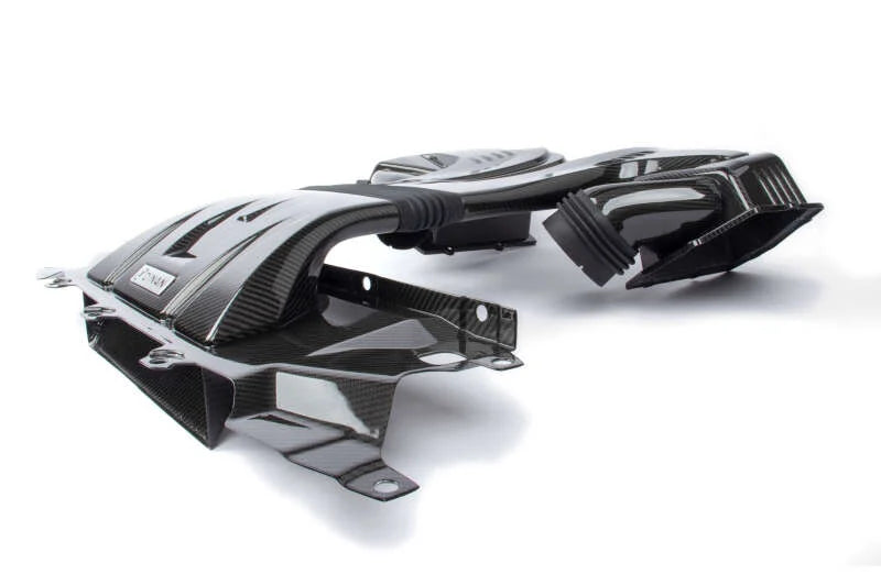 Dinan Carbon Fiber Cold Air Intake fits 2020-2026 BMW X5 / 2020-2026 BMW X6 / 2023-2026 BMW X7 / 2023-2025 BMW Xm - Side View