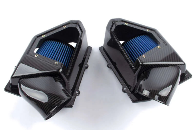 Dinan Carbon Fiber Cold Air Intake fits 2020-2026 BMW X5 / 2020-2026 BMW X6 / 2023-2026 BMW X7 / 2023-2025 BMW Xm - Back View