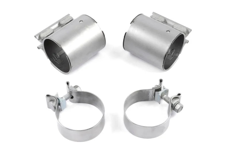 Dinan High Flow Middle Exhaust - 3in - Stainless Steel (G87) fits 2023-2026 BMW M2 - Side View