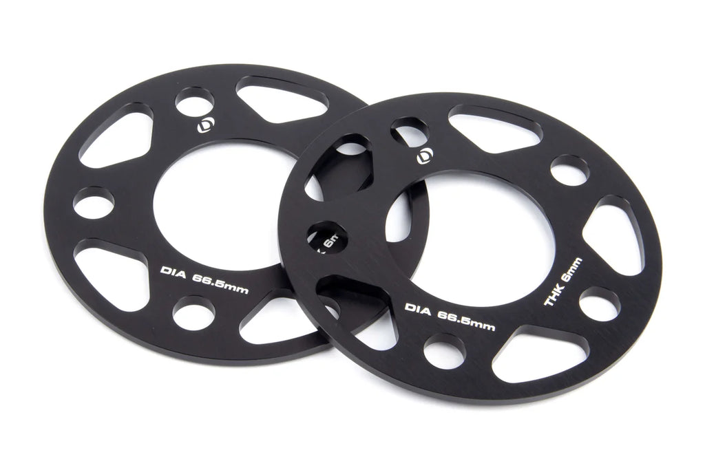 Dinan Spacers; 5x112 - 66.5mm CB - 6mm Thick D210-2024 fits 2014-2026 BMW / Mini / Toyota - Main Product View